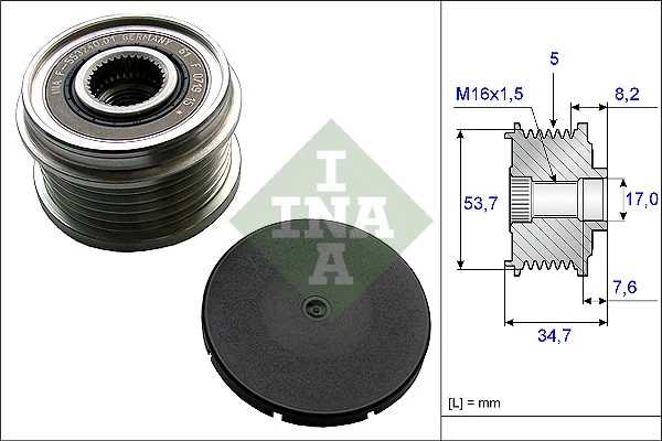 Alternator Freewheel Clutch